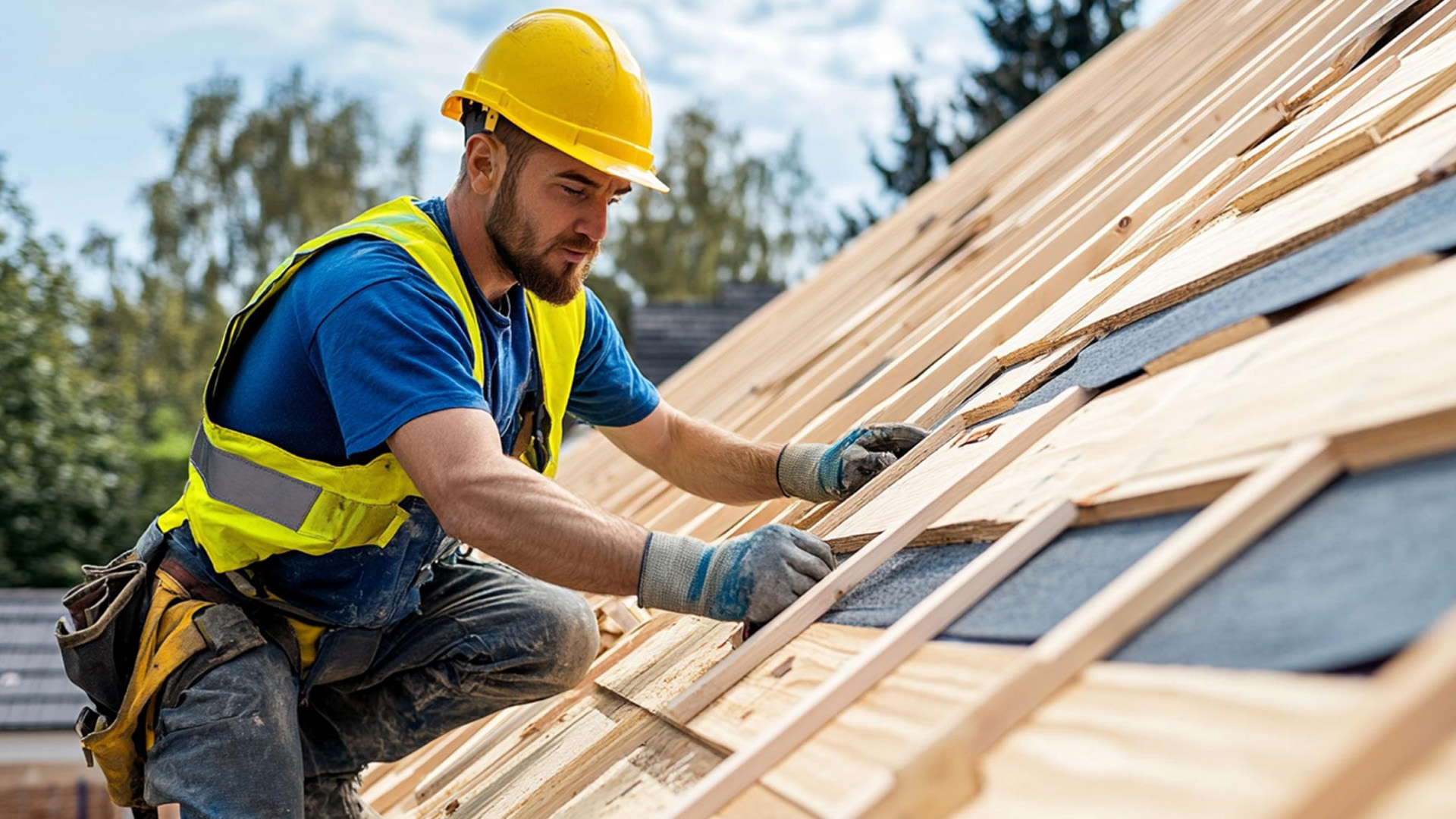Image de travaux de toiture à La Haie-Fouassière